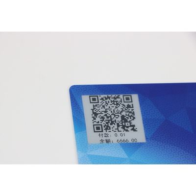 QR 코드 디스플레이 생체 인식 Rfid 카드 비접촉식 13.56mHz 지문 지불 가능