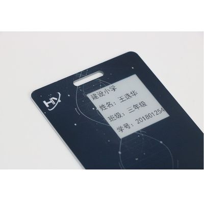 전자 잉크 스크린을 가진 지문 지불 1.5mm 보안 스마트 카드 7816
