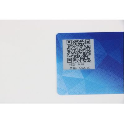 주문을 받아서 만들어진 ISO7816 똑똑한 칩 카드 E 잉크에 의하여 인쇄되는 전시 1.0mm 간격