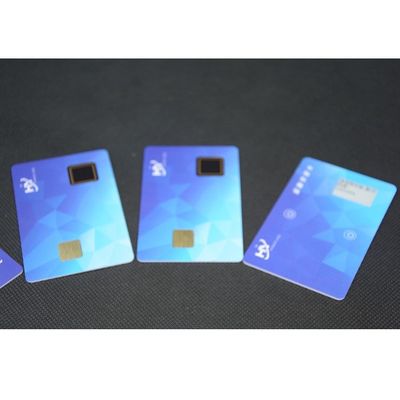 전자 잉크 스크린을 가진 지문 지불 1.5mm 보안 스마트 카드 7816