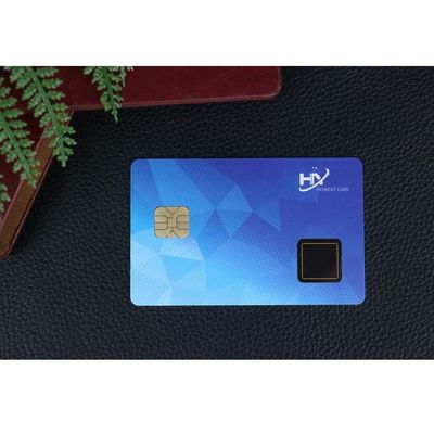 Contact 7816 칩 지문 스마트 카드 IDEX 양방향 인증