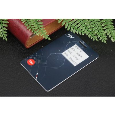 충전식 BLE 비콘 ID 카드 블루투스 1.2mm 두께 멀티 위치